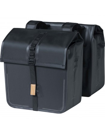 Lastenrad Fahrradtasche doppelt Urban dry schwarz 50L