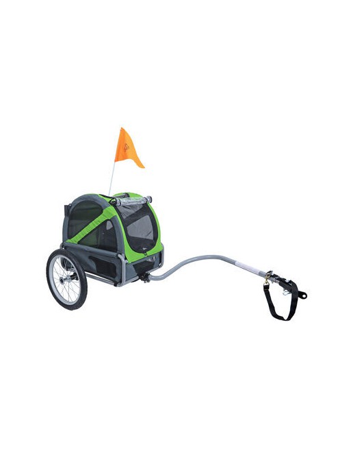 Doggyride mini remorque vélo pour chien vert