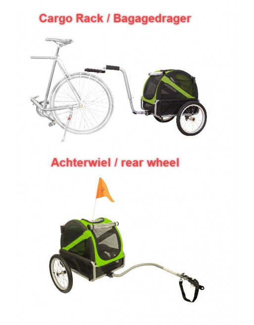 Doggyride mini hondenfietskar groen