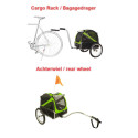 Doggyride mini remorque vélo pour chien vert