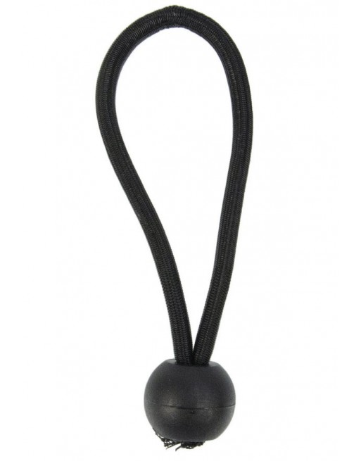Regenzeltspanner elastisch mit Kugel schwarz