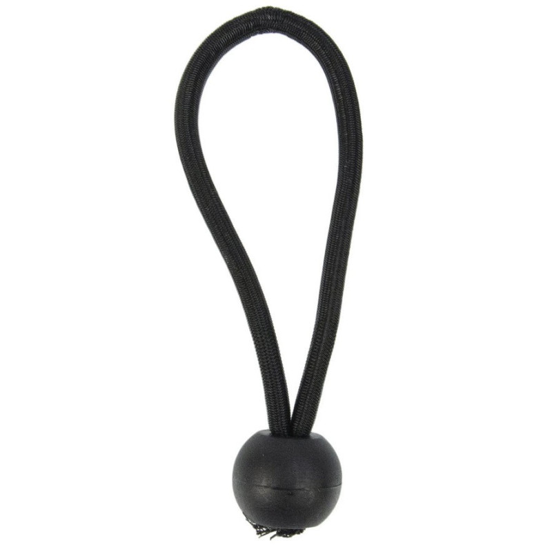 Regenzeltspanner elastisch mit Kugel schwarz