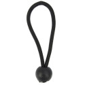 Regenzeltspanner elastisch mit Kugel schwarz