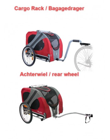 Doggyride Novel remorque vélo pour chien - Rouge