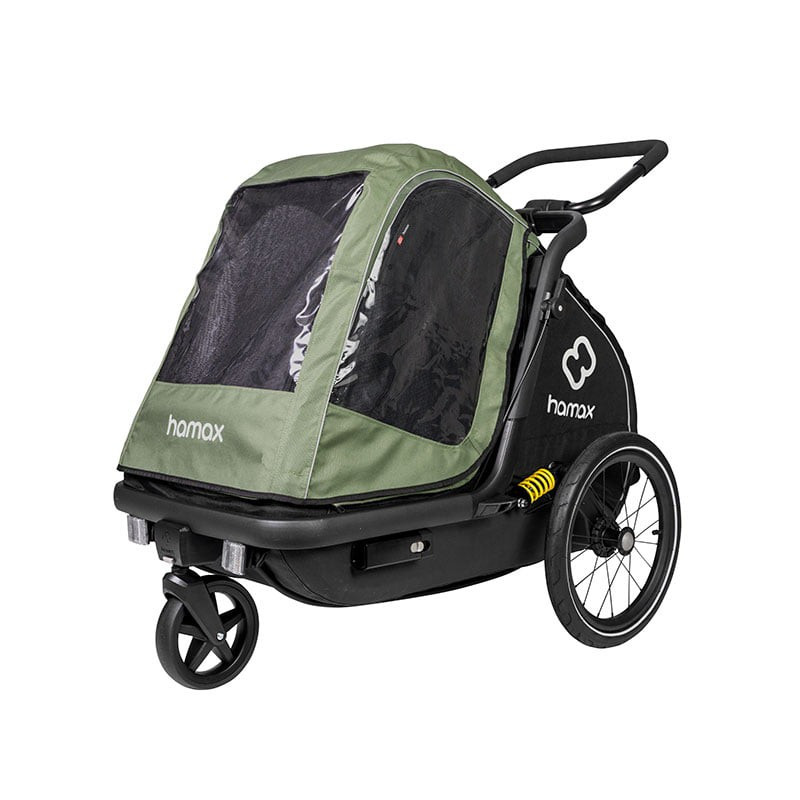 Hamax Housse de pluie Pluto pour remorque vélo pour chien – M & L