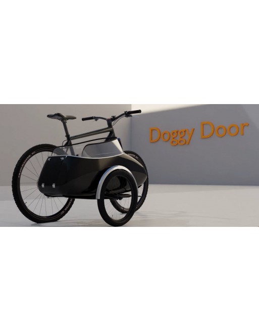 Scandinavian Side Bike for dog sidecar - Green