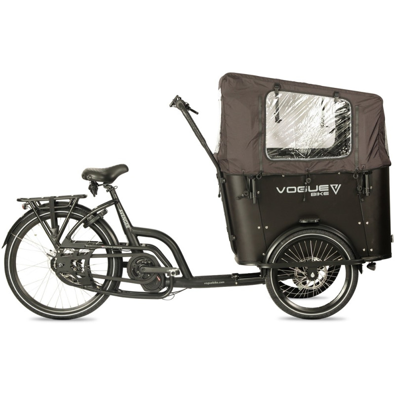 Vogue Avenger Elektrische Bakfiets – Ananda M100 Middenmotor – Luxe Cargo Bike