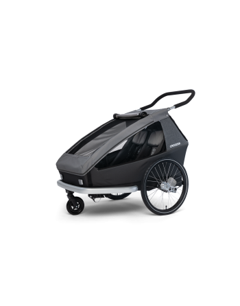 Croozer Kid Keeke 2 Remorque Vélo – Mountain Grey (2 places)
