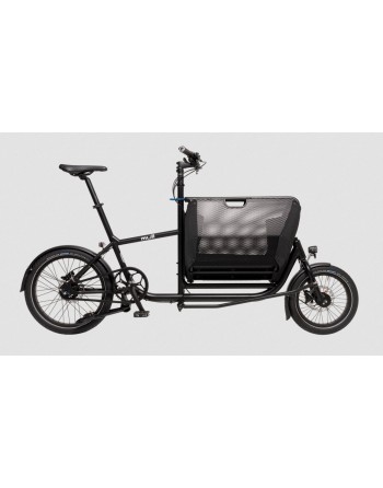 Mini vélo cargo pliant Muli Muskel - Noir