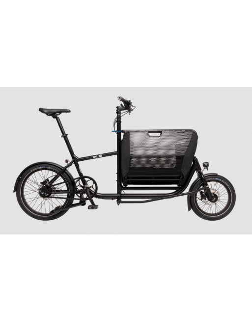 Mini vélo cargo pliant Muli Muskel - Noir
