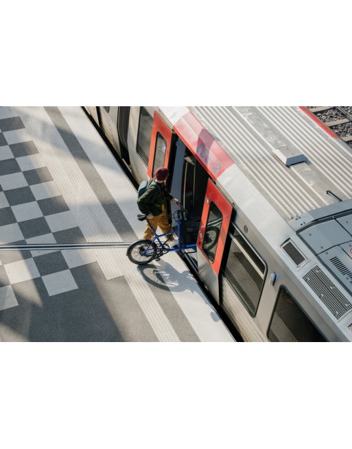 Mini vélo cargo pliant Muli Muskel - Noir