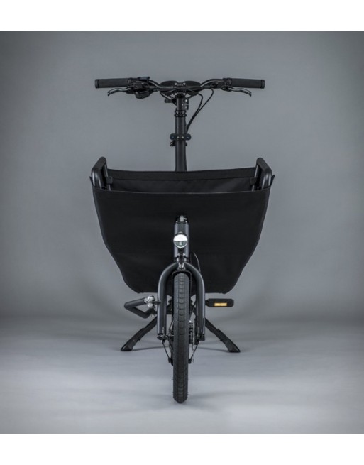 Mini vélo cargo pliant Muli Muskel - Noir