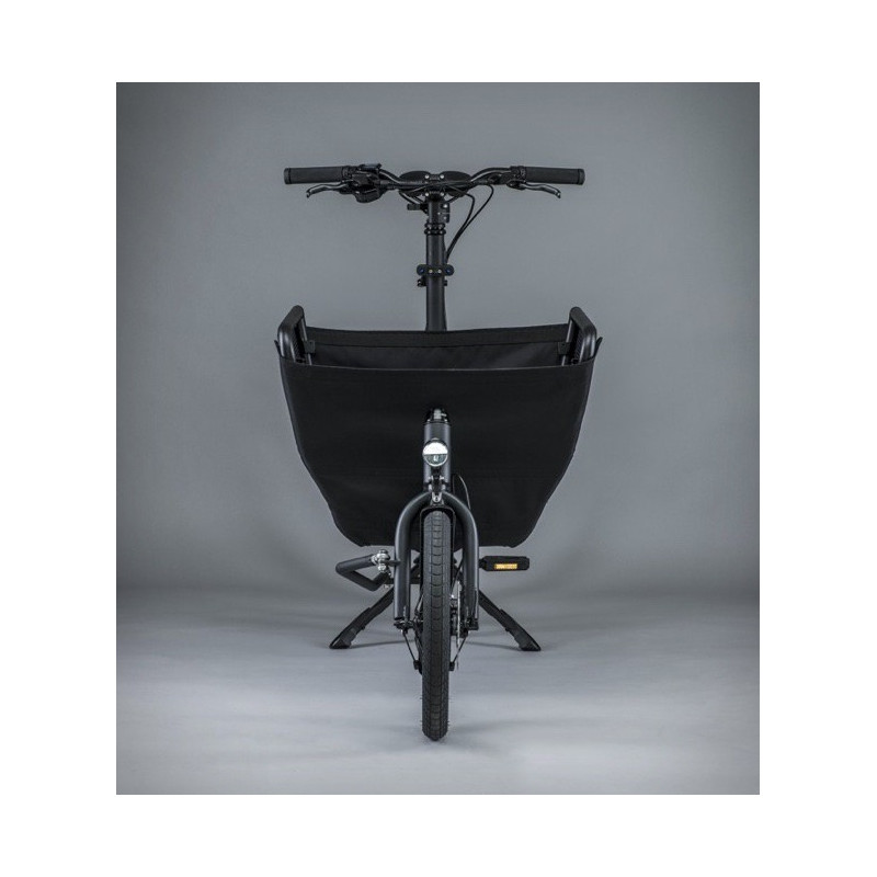 Mini vélo cargo pliant Muli Muskel - Noir