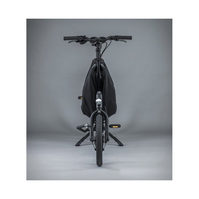 Mini vélo cargo pliant Muli Muskel - Noir