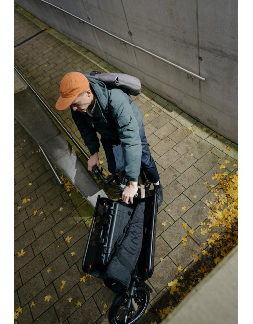 Mini vélo cargo pliant Muli Muskel - Bleu