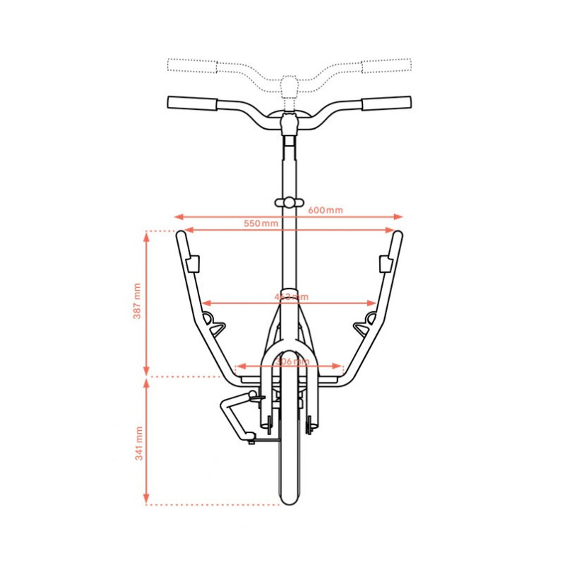 Mini vélo cargo pliant Muli Muskel - Jaune