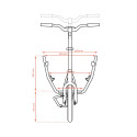 Mini vélo cargo pliant Muli Muskel - Jaune