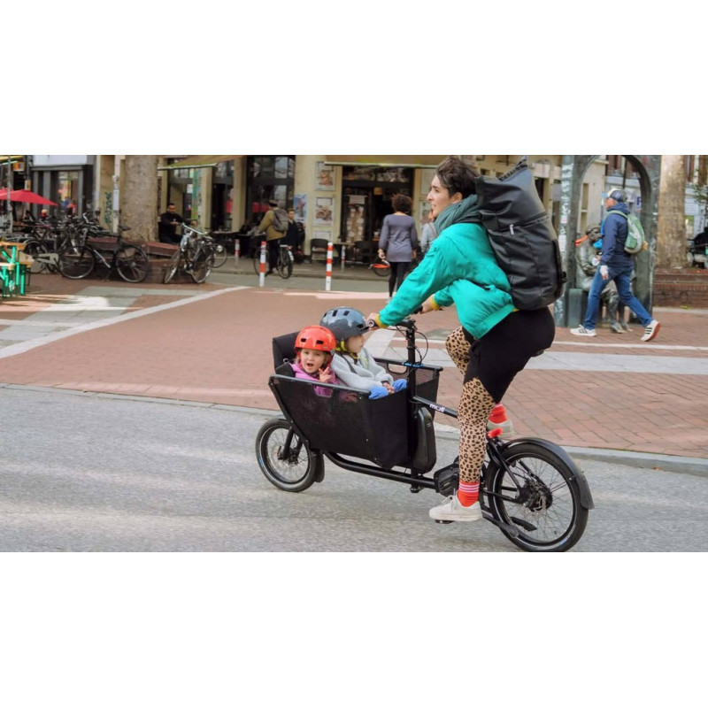 Mini vélo cargo pliant Muli Muskel - Jaune