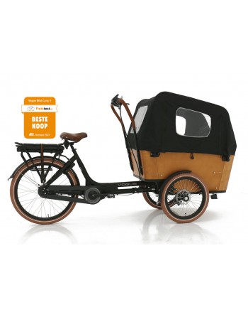 Vogue Carry 3 Vélo Cargo Électrique Tricycle – Brun – Vélo Cargo avec Moteur Central
