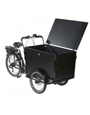 KidsCab Cargo Trike cargo bike with lockable lid