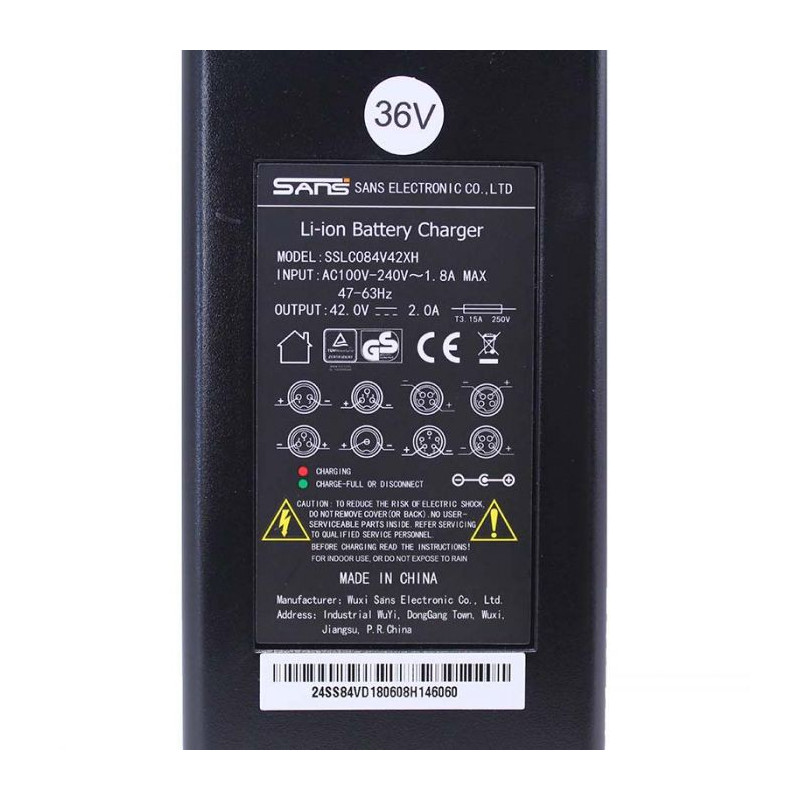 Babboe QWIC battery charger 36V