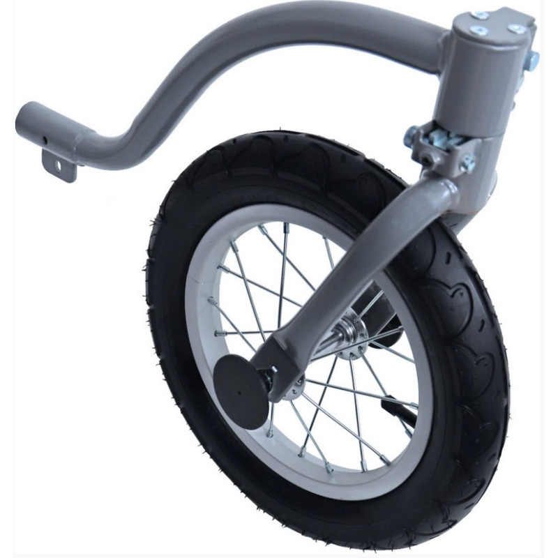 DoggyRide Roue buggy / jogger – pour modèles avec fixation avant en plastique noir