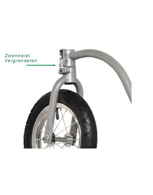 DoggyRide Roue buggy / jogger – pour modèles avec fixation avant en plastique noir