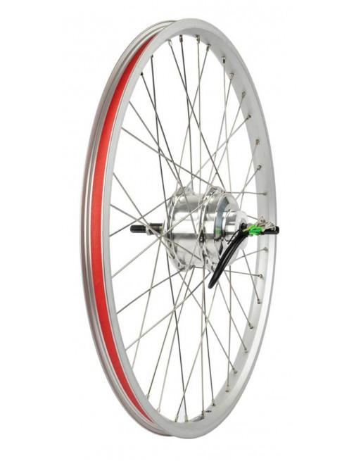 Babboe Big-E – Roue arrière Protanium 26” (559) frein à disque, 7 vitesses – Argent