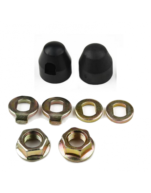 E-bike Naafmotor Slotmoer M12 Sluitring Afstandhouder & Moer Cover