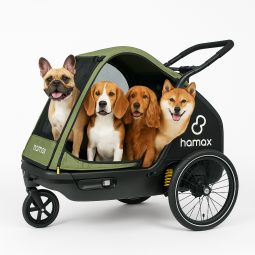 Hamax Pluto M Hondenfietskar – Veilig, Comfortabel & Compleet met Buggyset