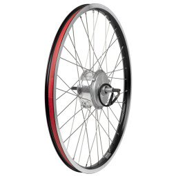 Babboe GWA Achterwielmotor – E-City 2.0 / E-Curve met Rollerbrake (Zilverkleurige Motor)