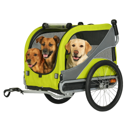 KidsCab Woof Large Remorque à vélo chien avec suspension