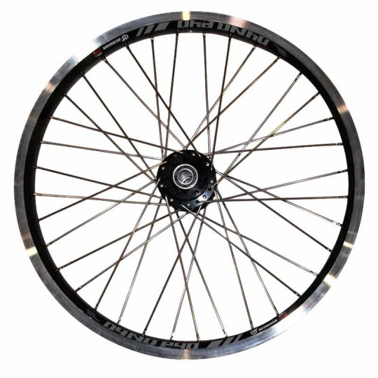 Babboe Flow / Carve 20 Inch Front Wheel – Black (Complete, No Tyres)