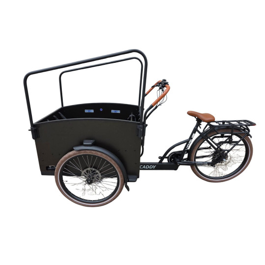 Vogue Caddy Elektrische Bakfiets – Mat Zwart