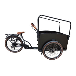 Vogue Caddy Vélo Cargo Électrique – Noir Mat