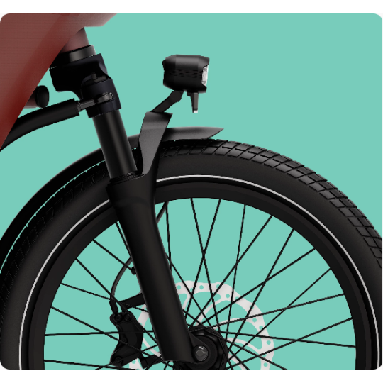 Dolly Joy electric cargo bike – Bosch Performance Line Black Matcha