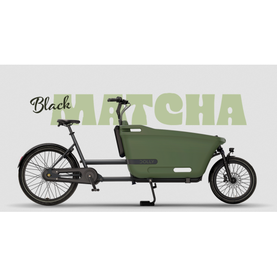 Dolly Joy Elektro-Lastenrad – Bosch Performance Line Black Matcha