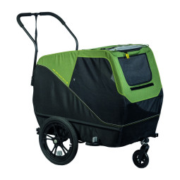 XLC Dog L – Remorque pour Chien BS-C13 (Noir/Vert)