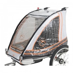 Vantly Bluebird Regenschutz 2 – Für Zweisitzer-Kinderfahrradanhänger