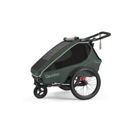 Qeridoo Kidgoo 2 – Child Bike Trailer – Forest Green