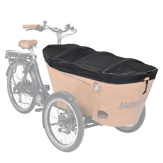 Babboe Abdeckhaube V2 – Passend für Babboe Carve & Flow Ladebox (Schwarz)