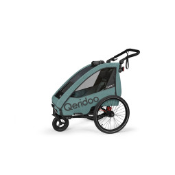 Qeridoo QUPA 1 Plus Mineral Blue – 1-Sitzer Fahrradanhänger & Buggy