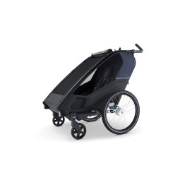 Croozer Kid Lykke 2 – Blueberry Blue | Premium Double Bike Trailer