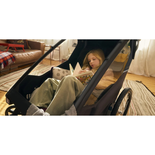 Croozer Kid Lykke 2 – Blueberry Blue | Premium Doppelanhänger
