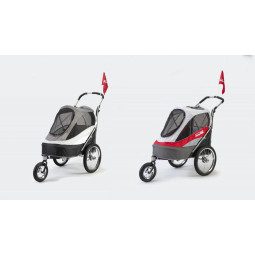 InnoPet Sporty Dog Trailer Deluxe – Remorque vélo chien & poussette jusqu’à 30 kg