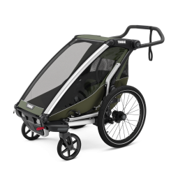 Thule Chariot Lite Single Fahrradanhänger – Vintage Green – 4-in-1 Leichtgewicht Kinderanhänger