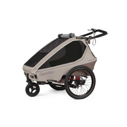Qeridoo Kidgoo 2 Pro Gen 2 Fietskar – 2 Kinderen – 4-in-1 Multisport – Met Schijfrem & Joggerset