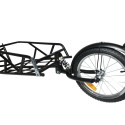 KidsCab OneWheel cargo bike trailer with suspension