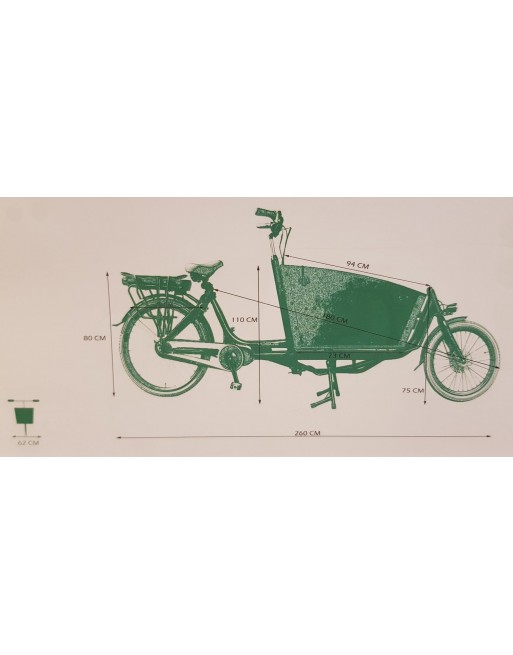 Vogue Carry 2 electric cargo bike Brown - Bafang