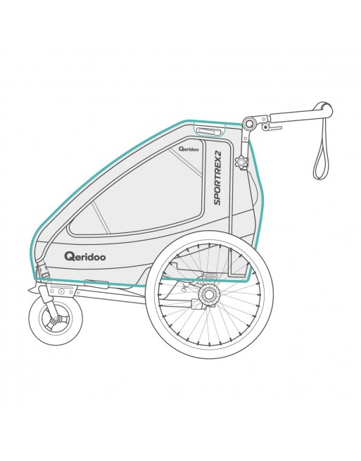 Qeridoo Sportrex housse pluie 2020